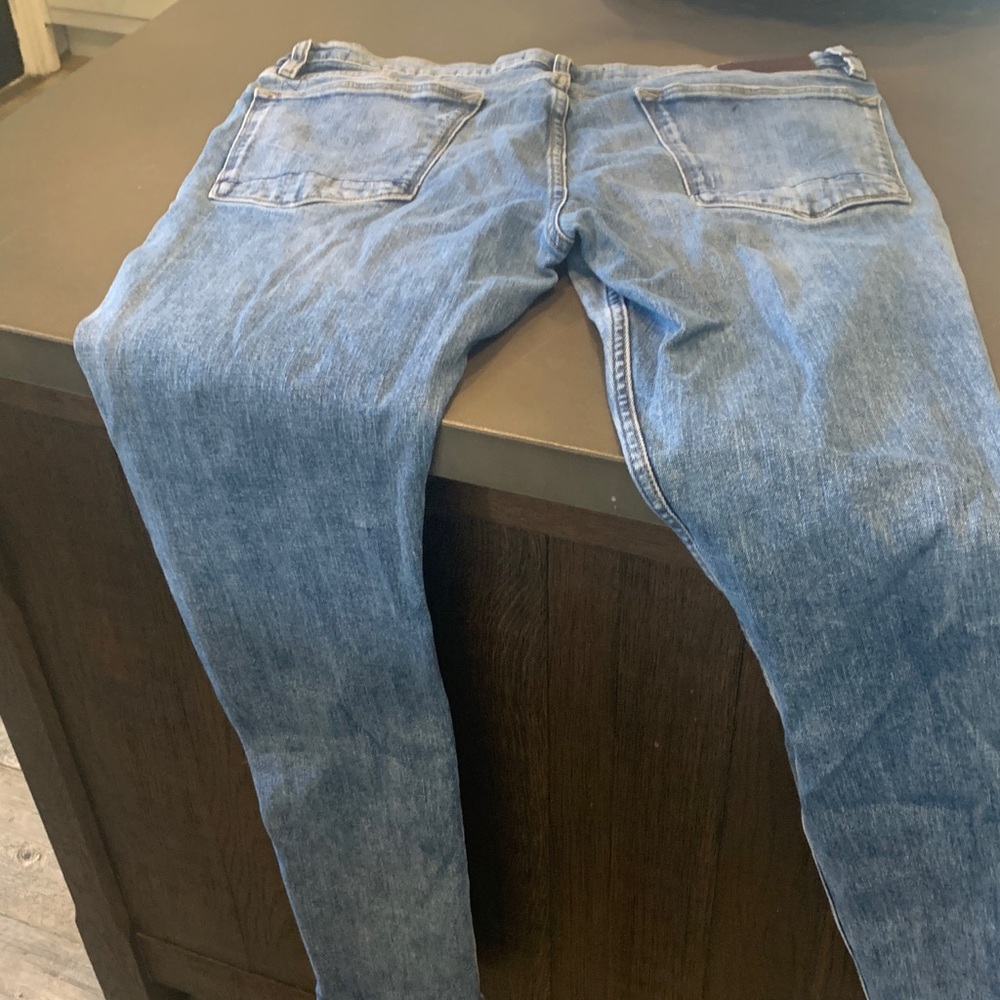 Hudson Jeans Men's Skinny Jeans - Distressed Blue - Picture 9 of 9